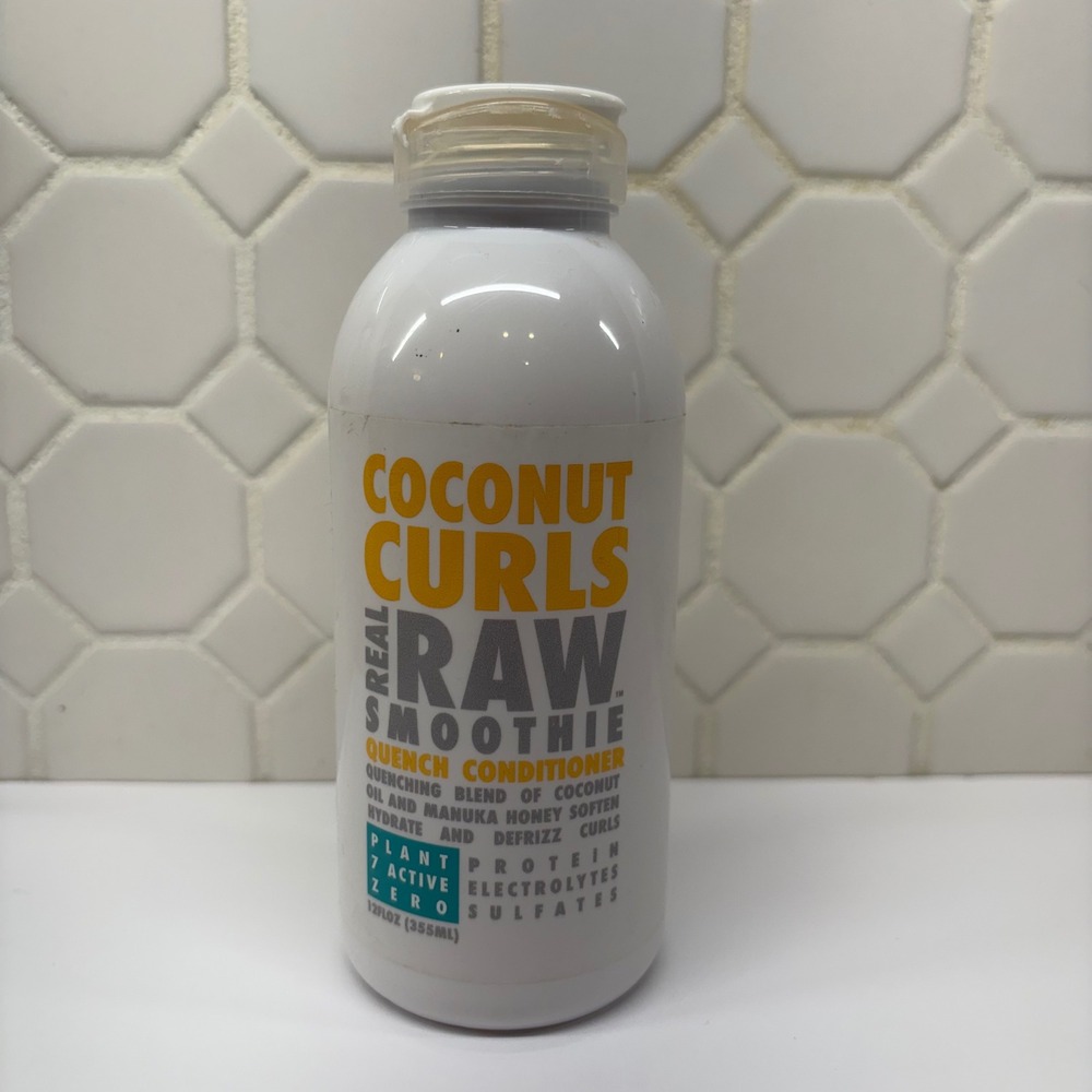 Real Raw Smoothie Coconut Curls Quench Conditioner Unisex 12oz White Hydrating